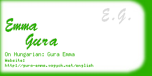 emma gura business card